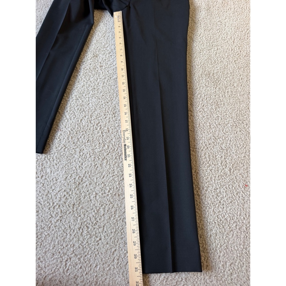 The Row Pants Wool Blend Skinny Slim Leg Tailored Black Size 4 - Picture 6 of 11